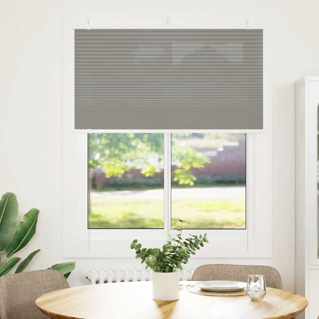 Vidaxl Bouloir plissé 105x100 cm Largeur de poussière 104,4 cm anthracite