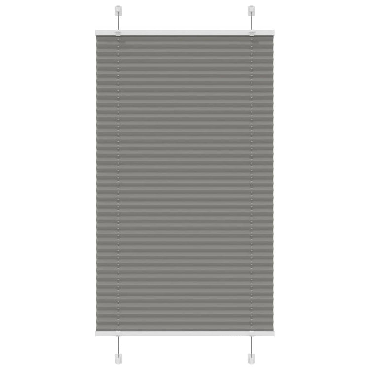 Vidaxl Blind à rouleau plissé 75x150 cm Largeur de poussière 74,4 cm anthracite
