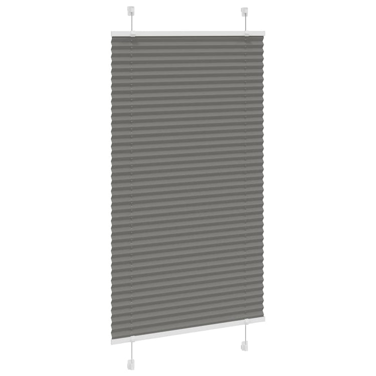 Vidaxl Blind à rouleau plissé 75x150 cm Largeur de poussière 74,4 cm anthracite