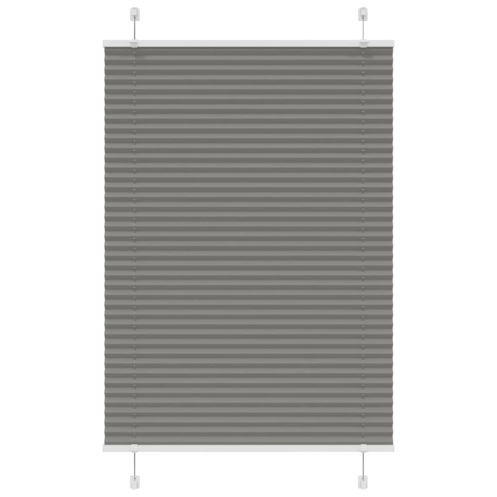 Vidaxl Blind à rouleau plissé 85x150 cm Largeur de poussière 84,4 cm anthracite