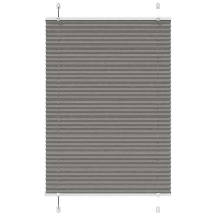 Vidaxl Blind à rouleau plissé 85x150 cm Largeur de poussière 84,4 cm anthracite