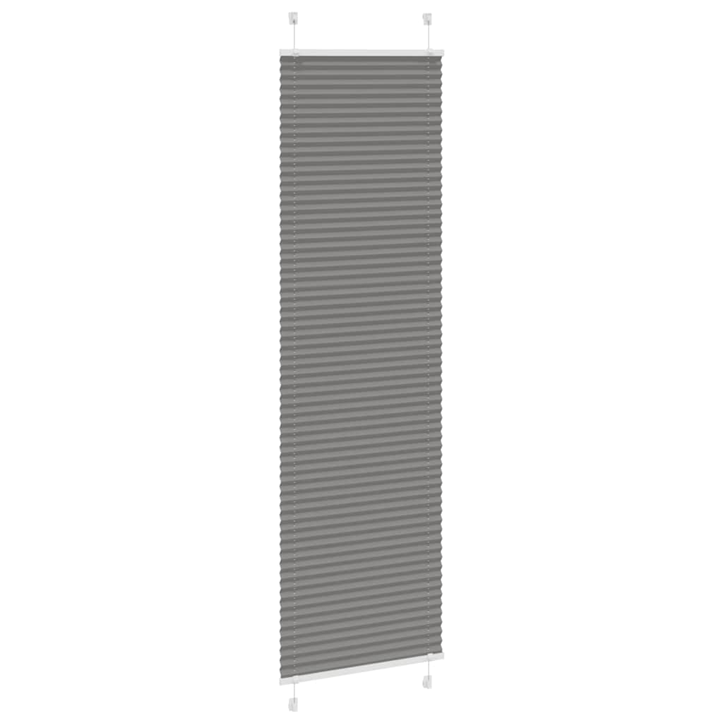 Vidaxx store enrouleur plissé 55x200 cm largeur de tissu 54,4 cm anthracite
