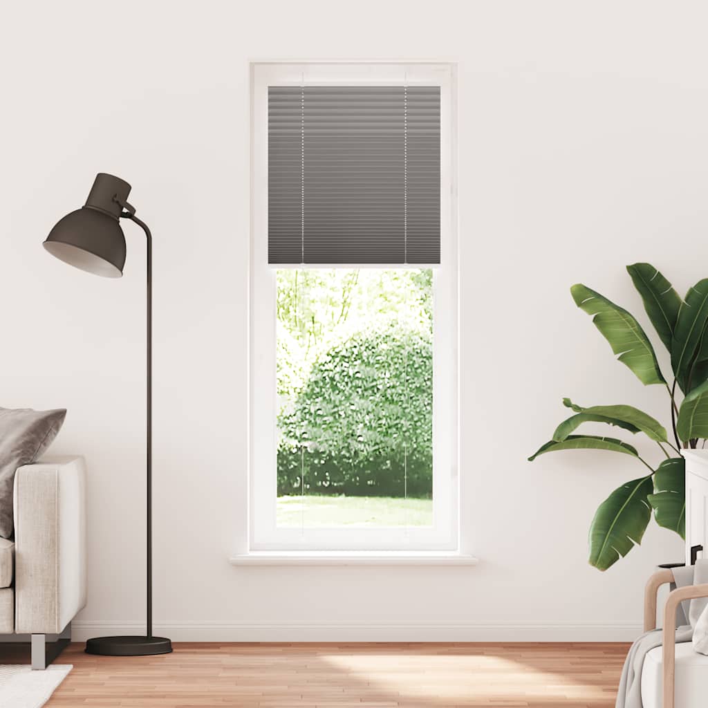 Vidaxx store enrouleur plissé 75x200 cm largeur de tissu 74,4 cm anthracite