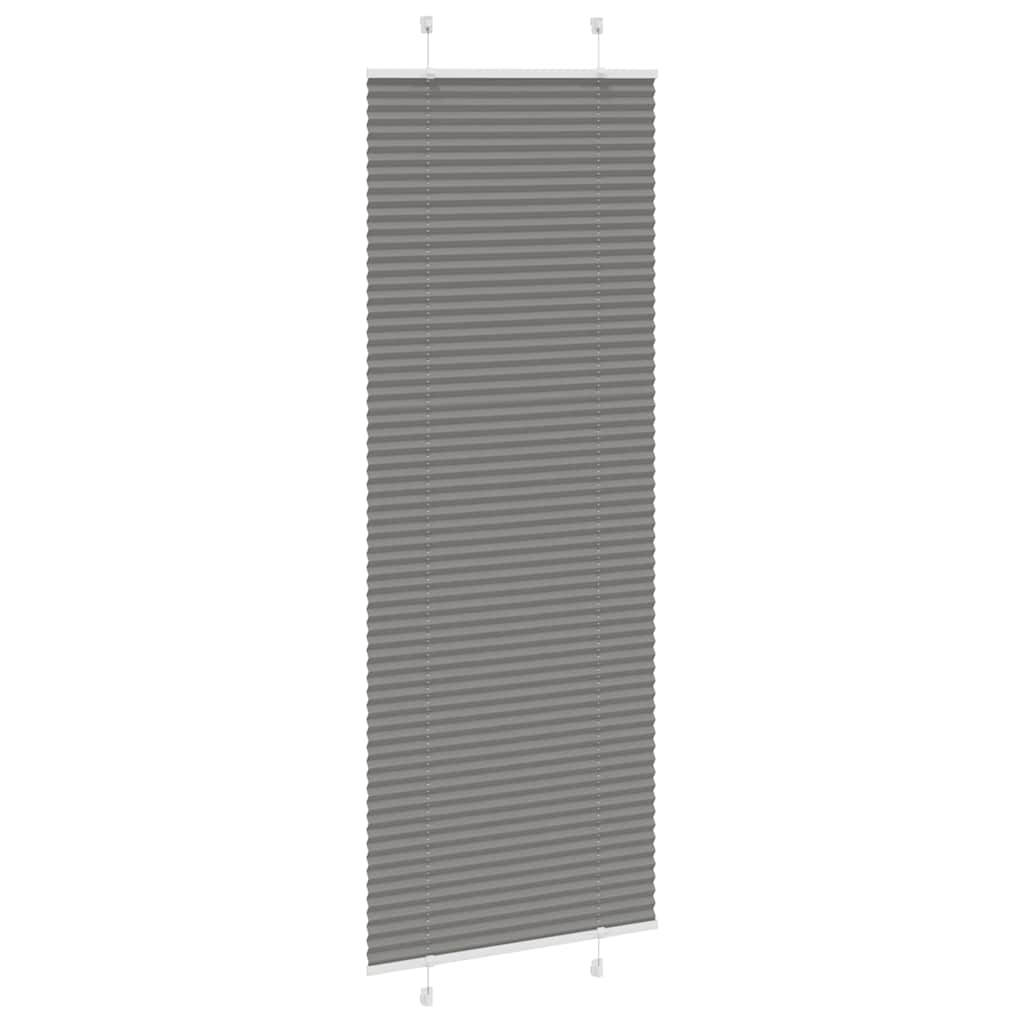 Vidaxx store enrouleur plissé 75x200 cm largeur de tissu 74,4 cm anthracite