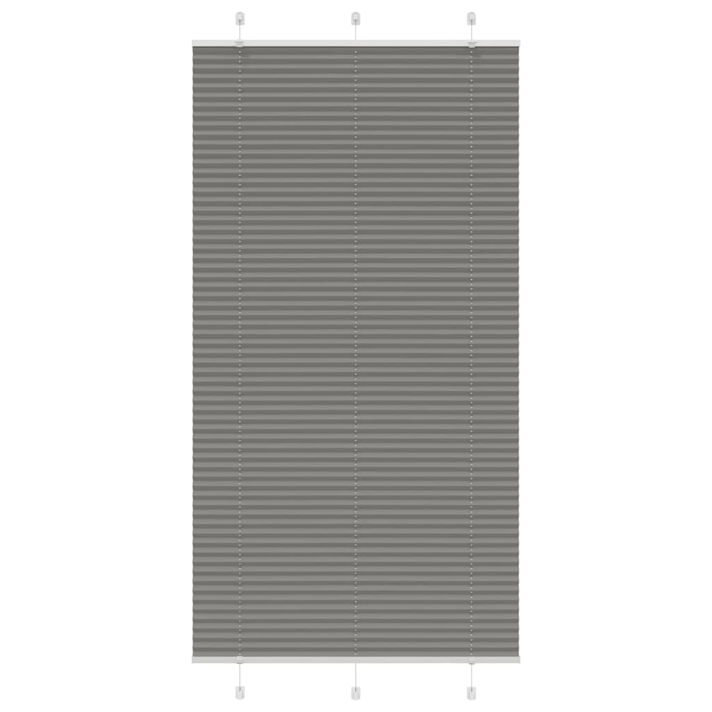 Vidaxx store enrouleur plissé 110x200 cm largeur de tissu 109,4 cm anthracite