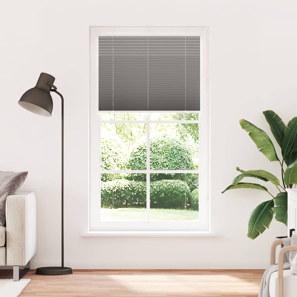 Vidaxx store enrouleur plissé 110x200 cm largeur de tissu 109,4 cm anthracite