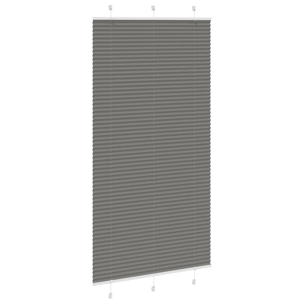 Vidaxx store enrouleur plissé 110x200 cm largeur de tissu 109,4 cm anthracite