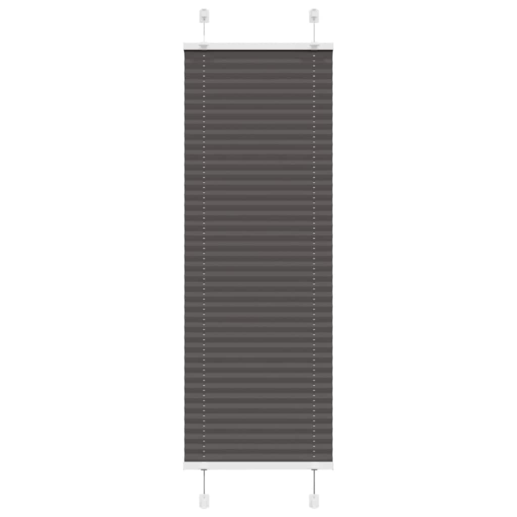 Vidaxx store enrouleur plissé 45x100 cm largeur de tissu 44,4 cm polyester noir