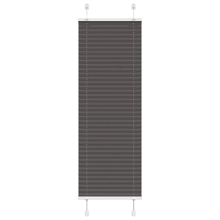 Vidaxx store enrouleur plissé 45x100 cm largeur de tissu 44,4 cm polyester noir