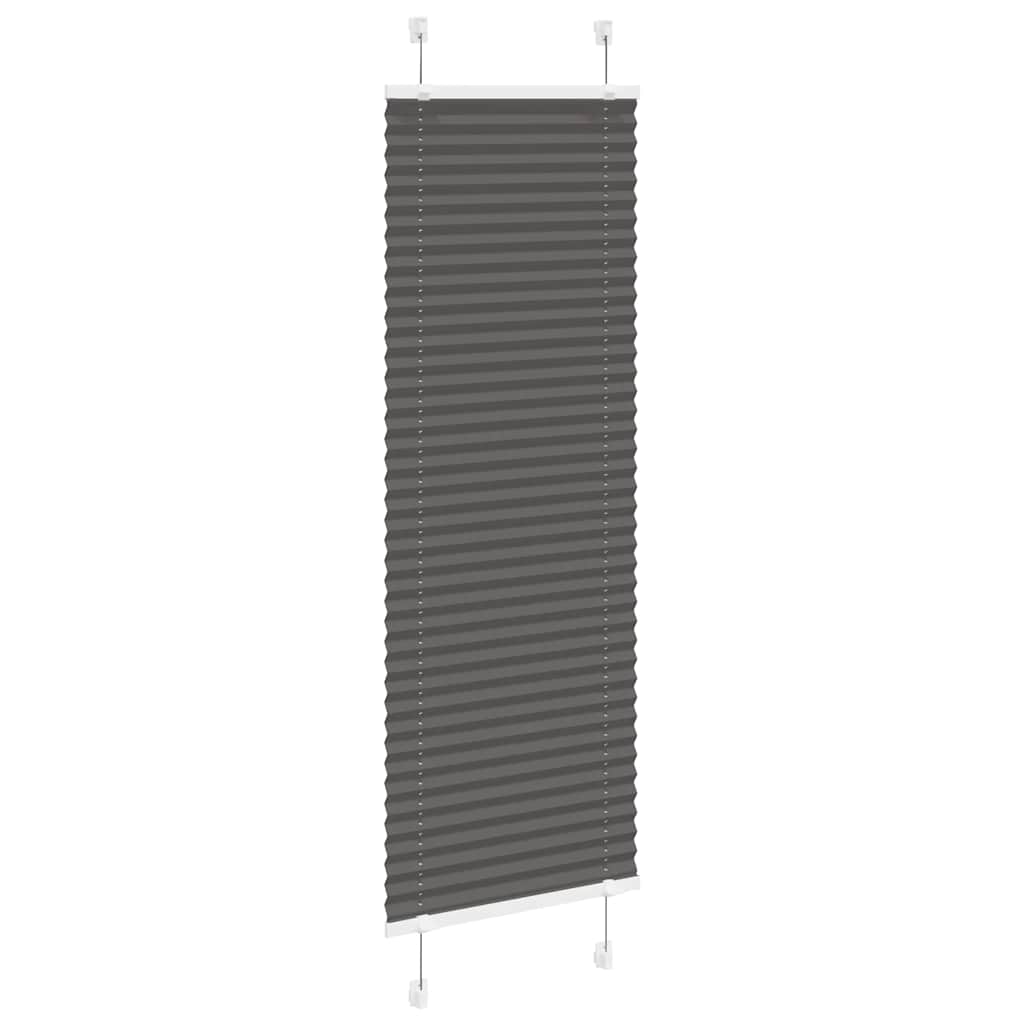 Vidaxx store enrouleur plissé 45x100 cm largeur de tissu 44,4 cm polyester noir