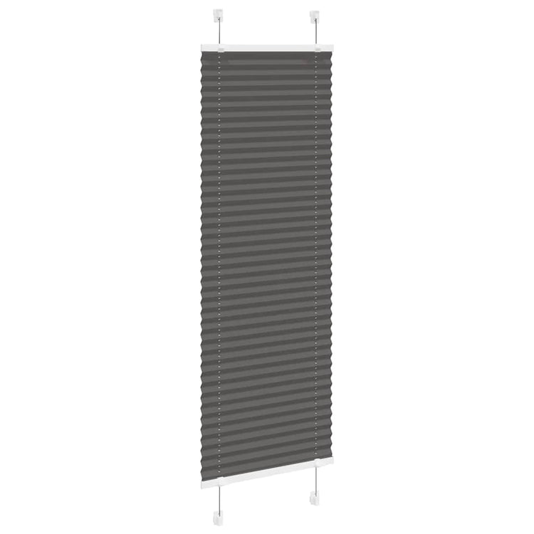 Vidaxx store enrouleur plissé 45x100 cm largeur de tissu 44,4 cm polyester noir