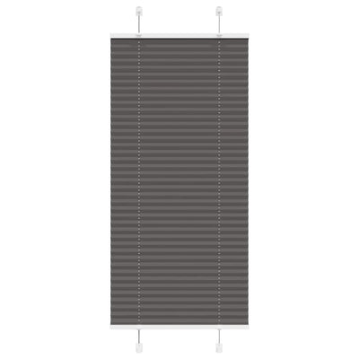 Vidaxx store enrouleur plissé 55x100 cm largeur de tissu 54,4 cm polyester noir