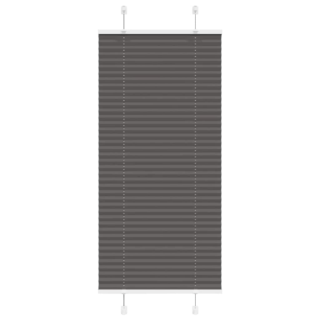 Vidaxx store enrouleur plissé 55x100 cm largeur de tissu 54,4 cm polyester noir