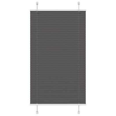 Vidaxx store enrouleur plissé 75x100 cm largeur de tissu 74,4 cm polyester noir