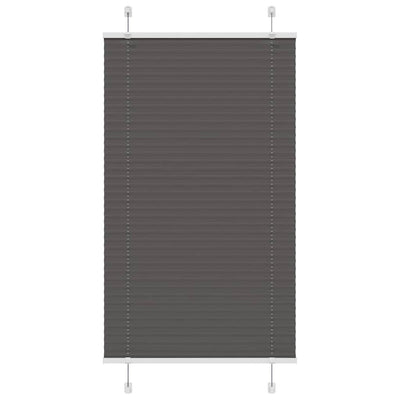 Vidaxx store enrouleur plissé 80x100 cm largeur de tissu 79,4 cm polyester noir