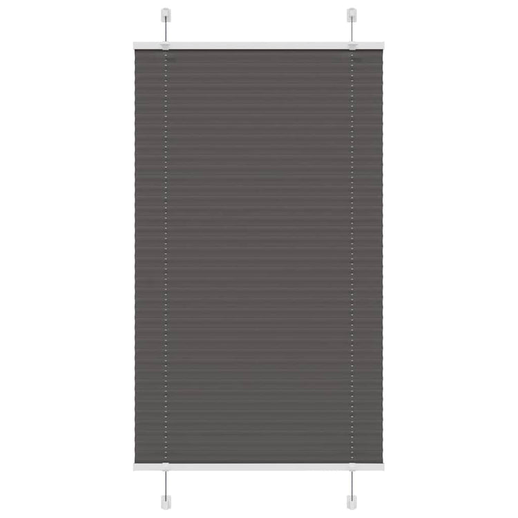 Vidaxx store enrouleur plissé 80x100 cm largeur de tissu 79,4 cm polyester noir