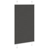 Vidaxx store enrouleur plissé 80x100 cm largeur de tissu 79,4 cm polyester noir