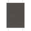 Vidaxx store enrouleur plissé 95x100 cm largeur de tissu 94,4 cm polyester noir