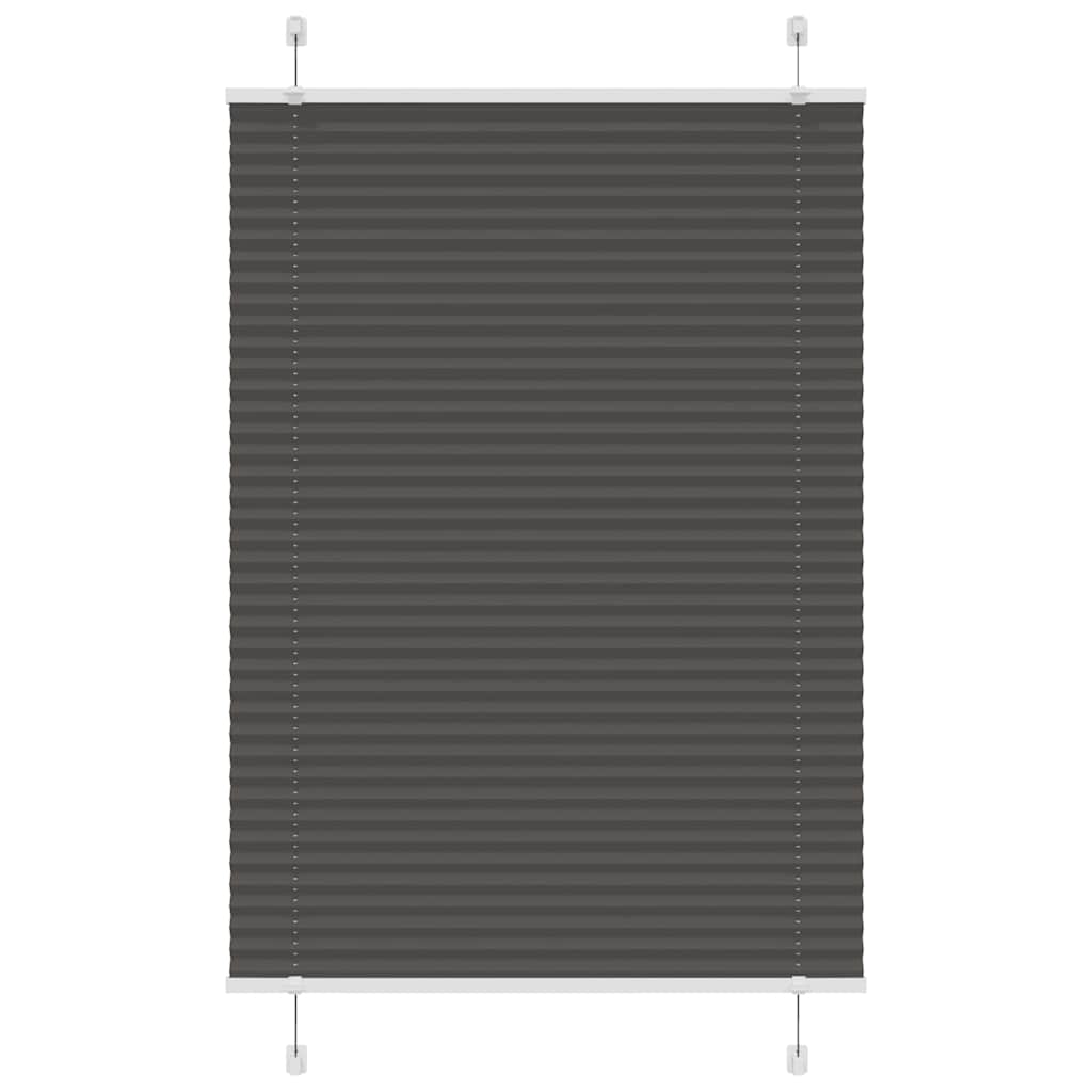 Vidaxx store enrouleur plissé 95x100 cm largeur de tissu 94,4 cm polyester noir