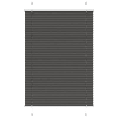 Vidaxx store enrouleur plissé 95x100 cm largeur de tissu 94,4 cm polyester noir