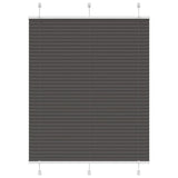 Vidaxx store enrouleur plissé 110x100cm largeur du tissu 109,4cm polyester noir - afbeelding 2