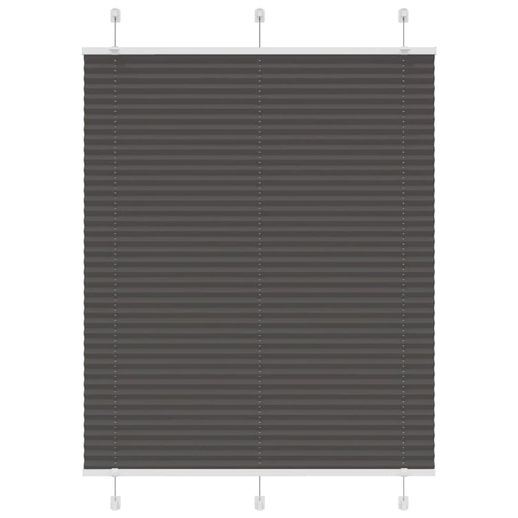Vidaxx store enrouleur plissé 110x100cm largeur du tissu 109,4cm polyester noir