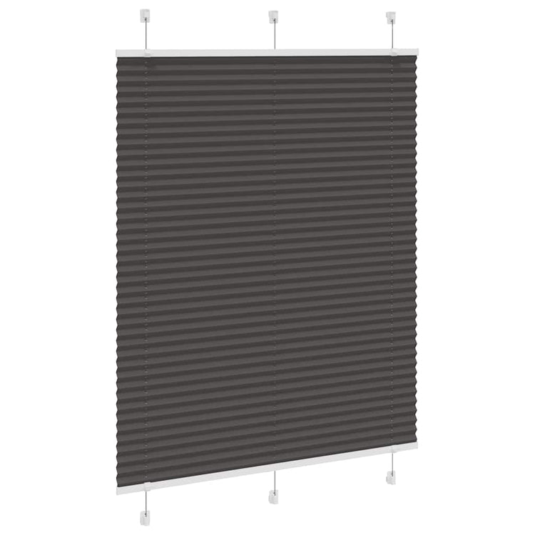 Vidaxx store enrouleur plissé 110x100cm largeur du tissu 109,4cm polyester noir