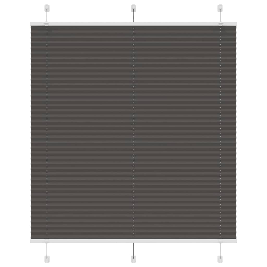 Vidaxx store enrouleur plissé 115x100cm largeur du tissu 114,4cm polyester noir