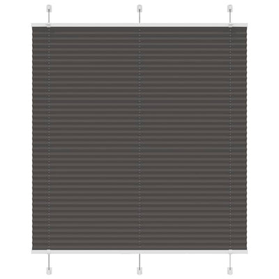 Vidaxx store enrouleur plissé 115x100cm largeur du tissu 114,4cm polyester noir