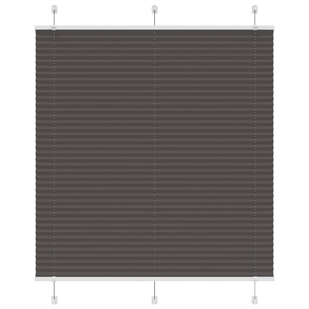 Vidaxx store enrouleur plissé 120x100cm largeur du tissu 119,4cm polyester noir