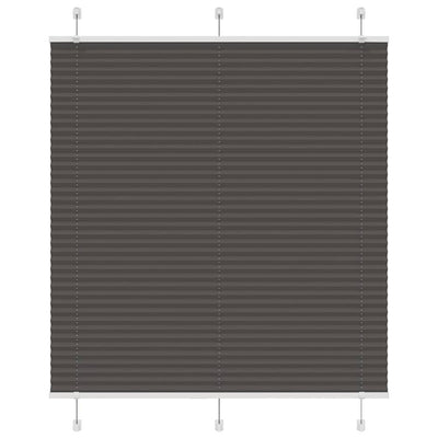 Vidaxx store enrouleur plissé 120x100cm largeur du tissu 119,4cm polyester noir