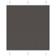 Vidaxx store enrouleur plissé 120x100cm largeur du tissu 119,4cm polyester noir