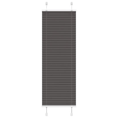 Vidaxx store enrouleur plissé 45x150 cm largeur de tissu 44,4 cm polyester noir