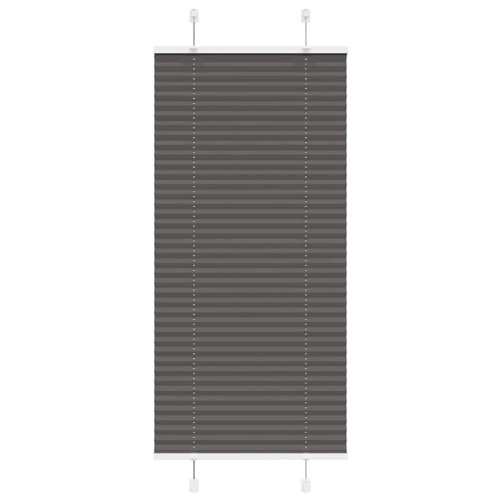 Vidaxx store enrouleur plissé 55x150 cm largeur de tissu 54,4 cm polyester noir