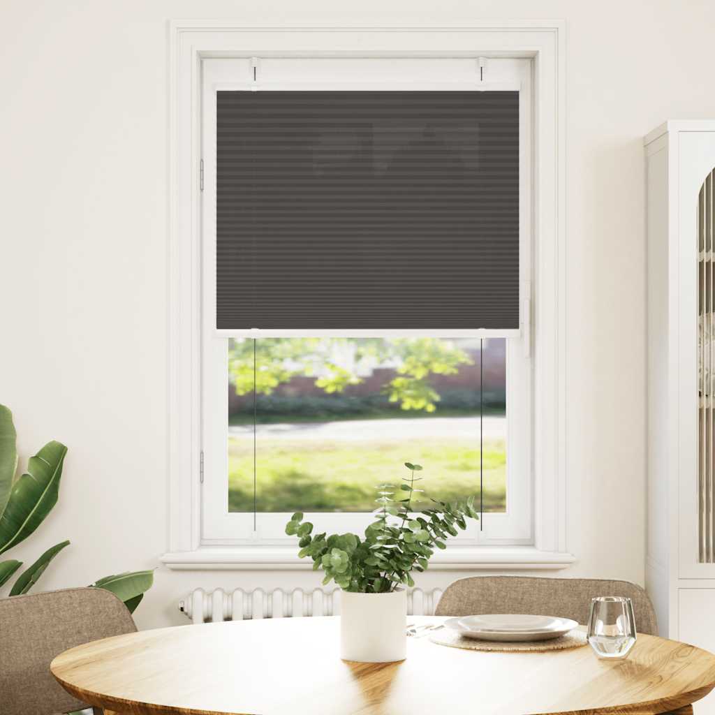 Vidaxx store enrouleur plissé 70x150 cm largeur de tissu 69,4 cm polyester noir