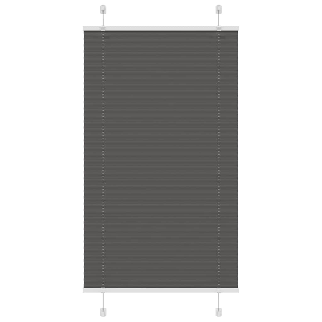 Vidaxx store enrouleur plissé 75x150 cm largeur de tissu 74,4 cm polyester noir