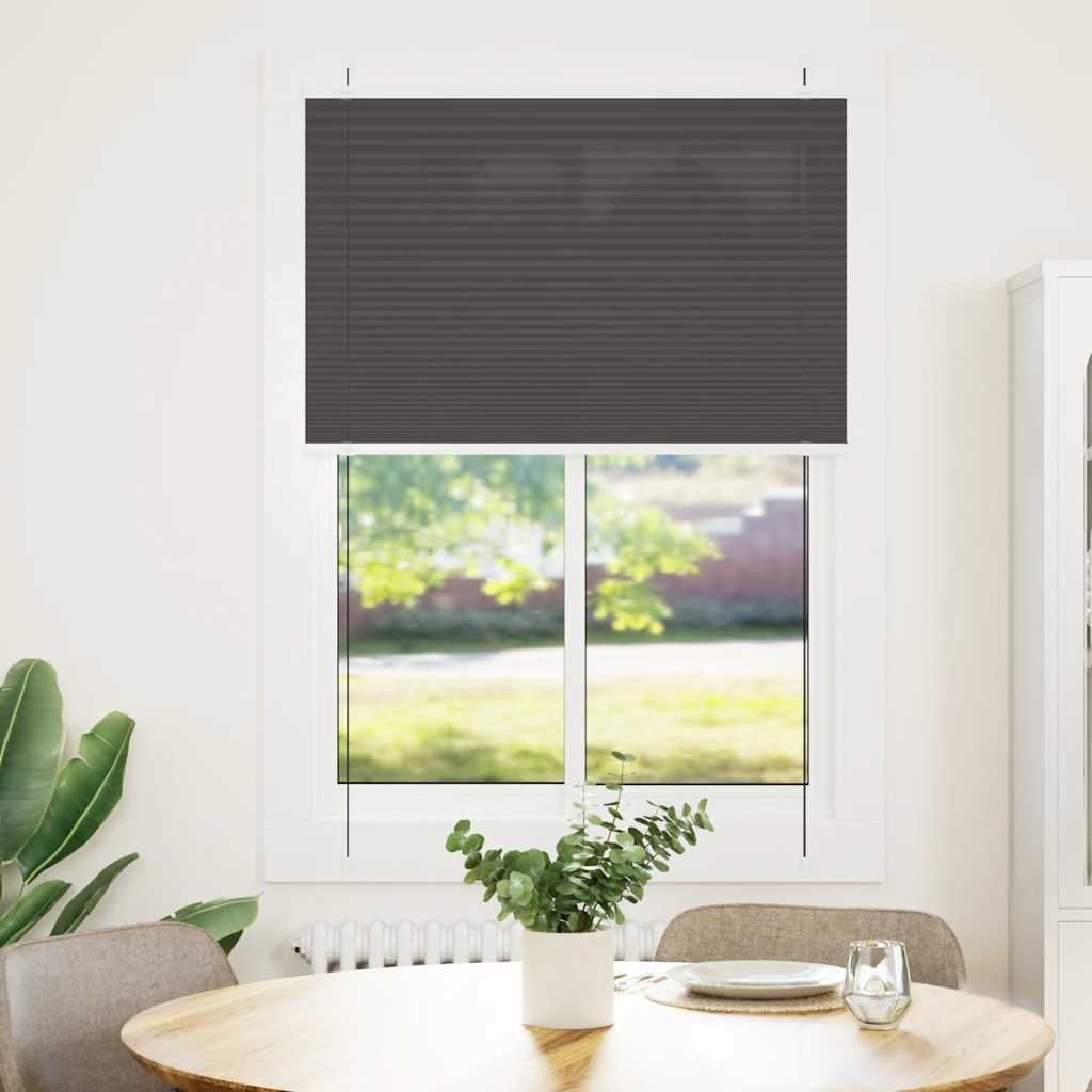 Vidaxx store enrouleur plissé 95x150 cm largeur de tissu 94,4 cm polyester noir