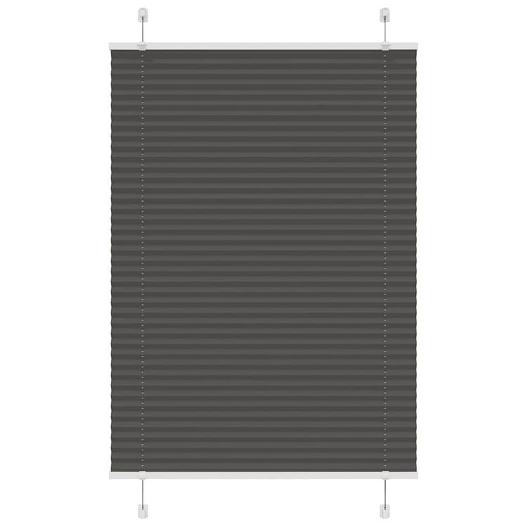Vidaxx store enrouleur plissé 100x150 cm largeur de tissu 99,4 cm polyester noir