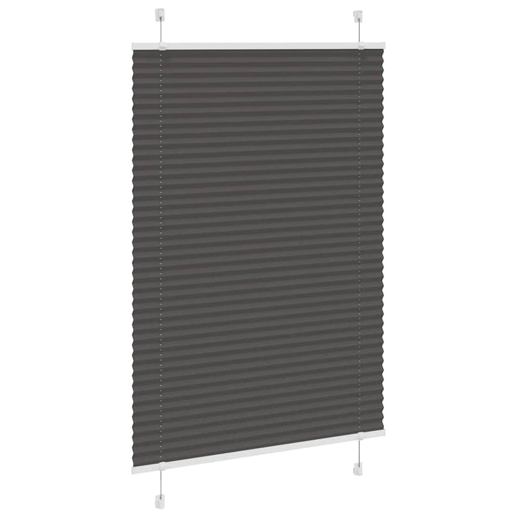 Vidaxx store enrouleur plissé 100x150 cm largeur de tissu 99,4 cm polyester noir