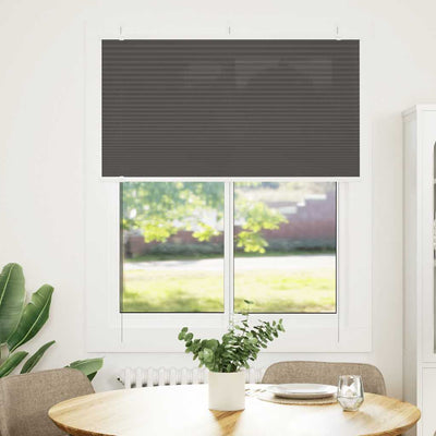 Vidaxx store enrouleur plissé 105x150cm largeur de tissu 104,4cm polyester noir