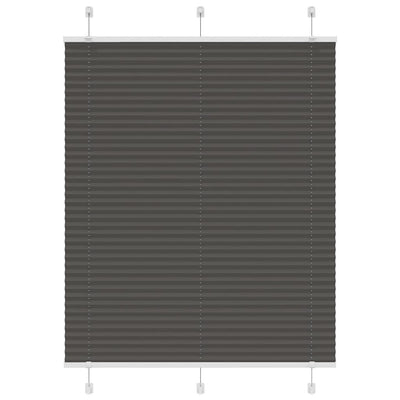Vidaxx store enrouleur plissé 110x150cm largeur de tissu 109,4cm polyester noir