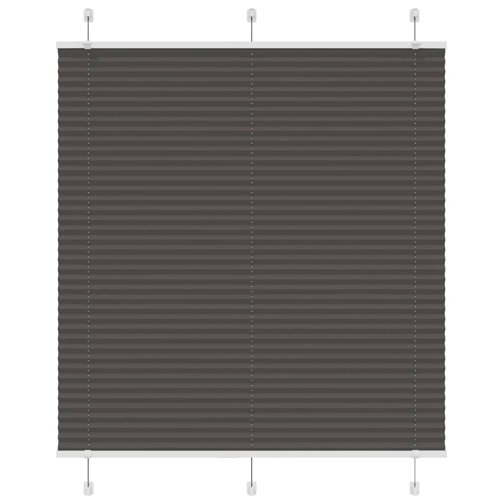 Vidaxx store enrouleur plissé 115x150cm largeur du tissu 114,4cm polyester noir