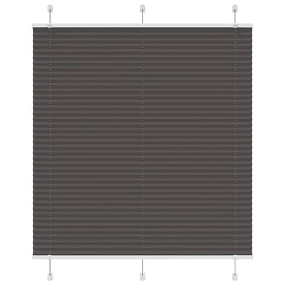 Vidaxx store enrouleur plissé 115x150cm largeur du tissu 114,4cm polyester noir