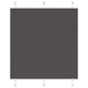 Vidaxx store enrouleur plissé 115x150cm largeur du tissu 114,4cm polyester noir