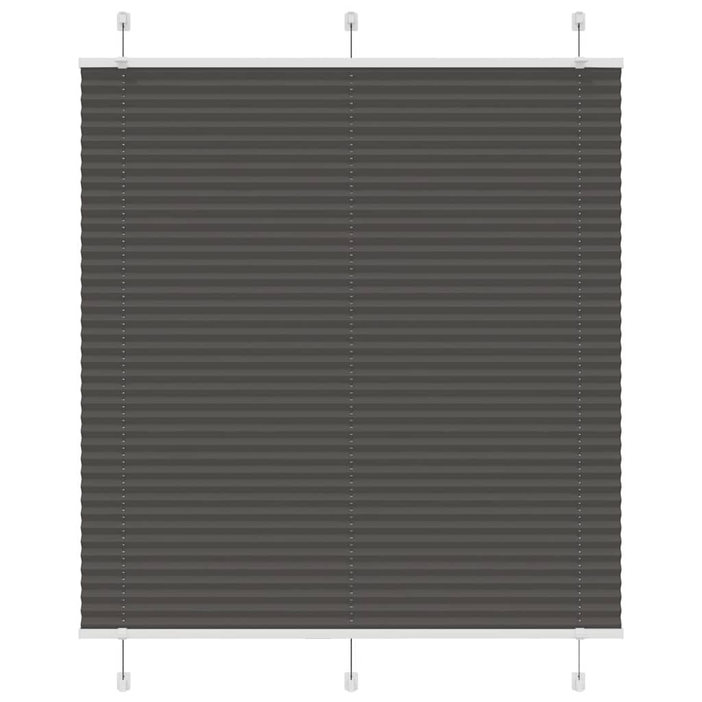 Vidaxx store enrouleur plissé 120x150cm largeur du tissu 119,4cm polyester noir