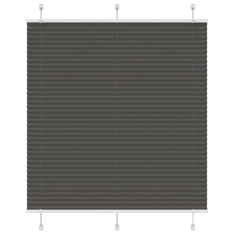 Vidaxx store enrouleur plissé 120x150cm largeur du tissu 119,4cm polyester noir