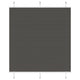 Vidaxx store enrouleur plissé 120x150cm largeur du tissu 119,4cm polyester noir