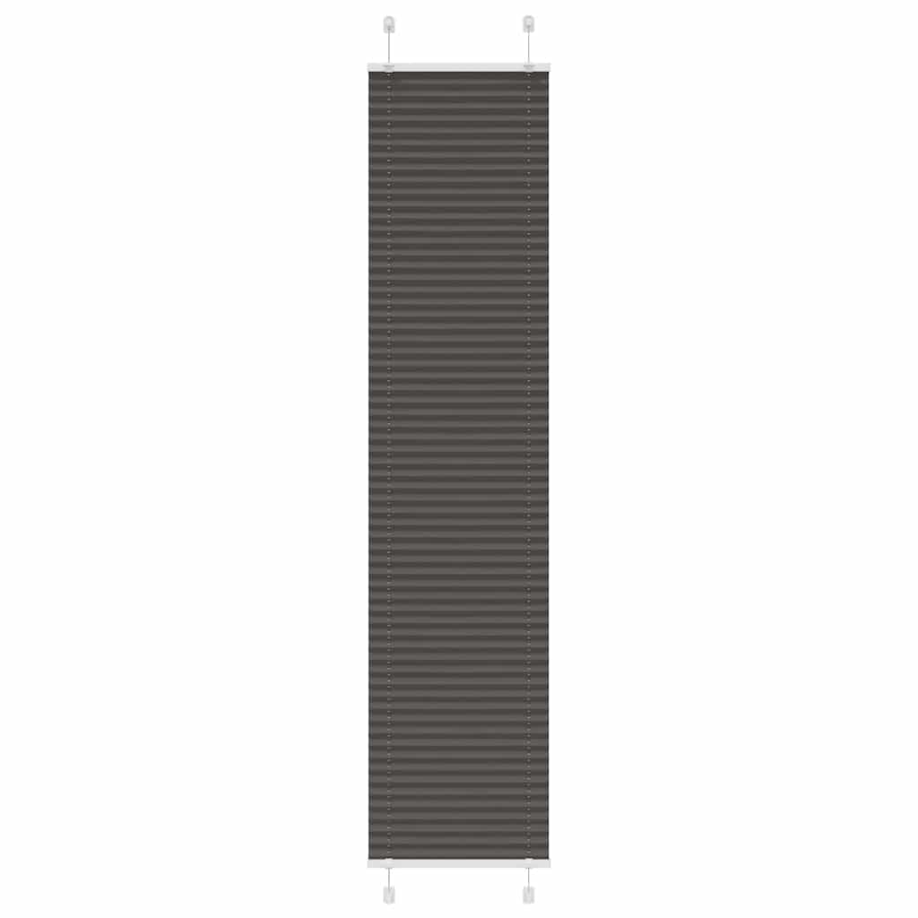 Vidaxx store enrouleur plissé 45x200 cm largeur de tissu 44,4 cm polyester noir