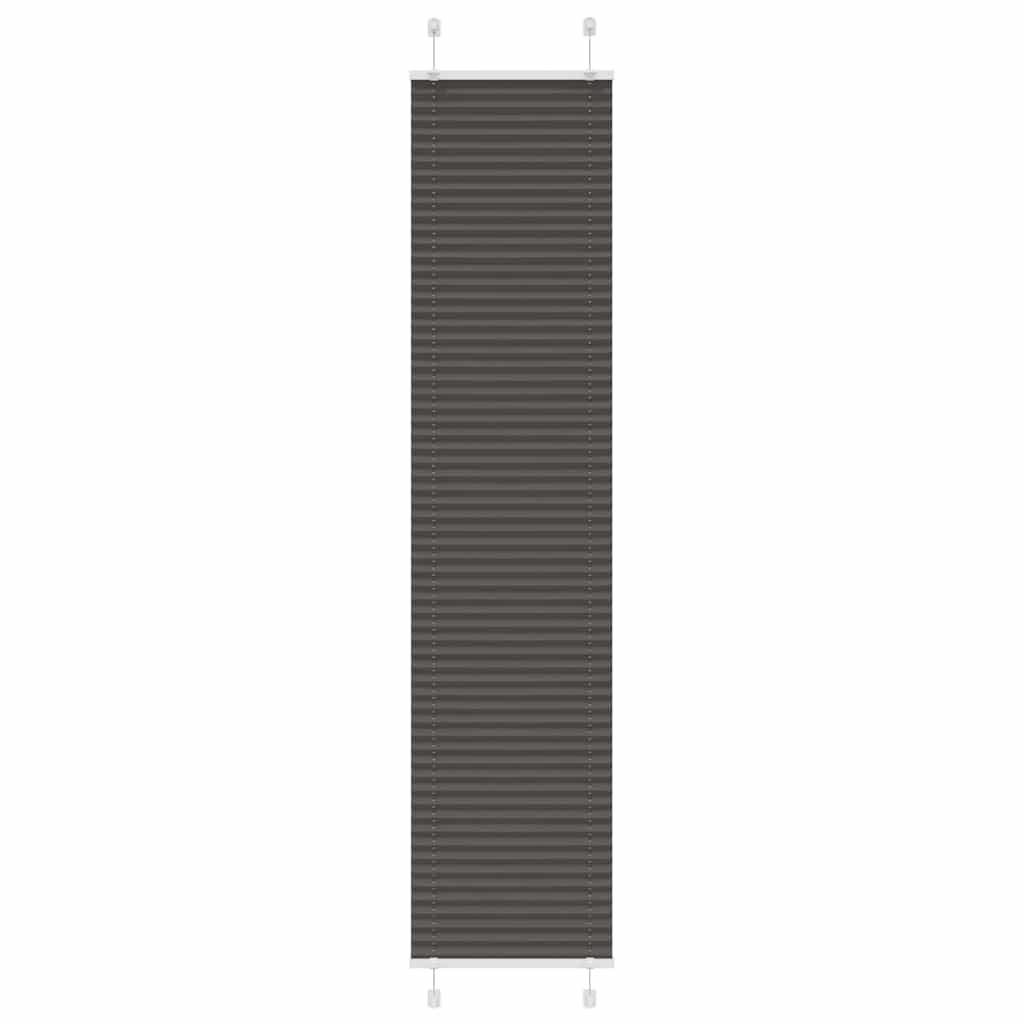 Vidaxx store enrouleur plissé 50x200 cm largeur de tissu 49,4 cm polyester noir
