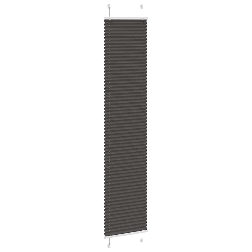 Vidaxx store enrouleur plissé 50x200 cm largeur de tissu 49,4 cm polyester noir